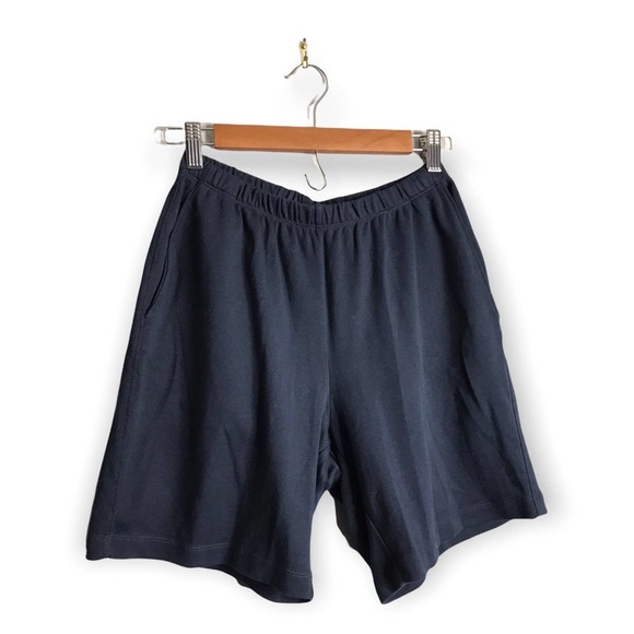 Lands End | Blue Sweatshorts High Rise Fit 3 Lounge shorts - Picture 4 of 8